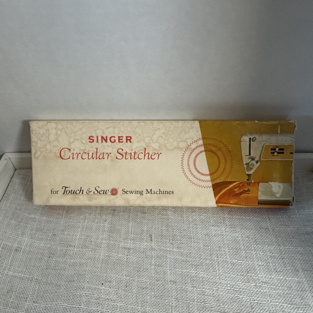 Singer Vintage Circular Stitcher Attachment for Touch/Sew Sewing Machine & Box